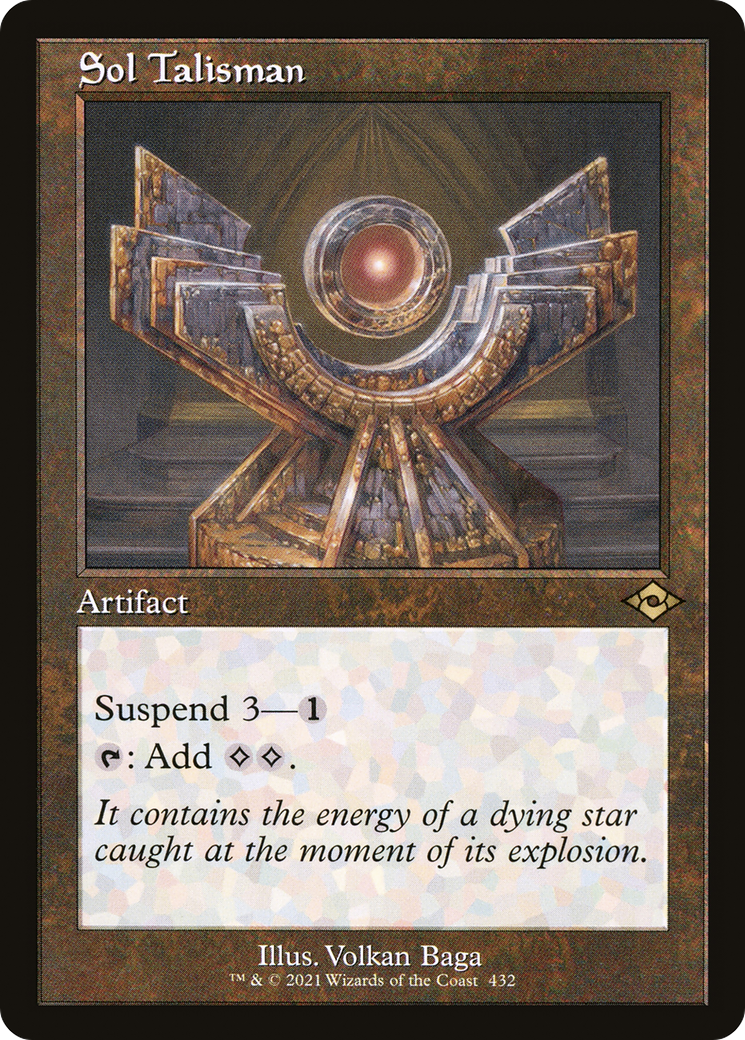 Sol Talisman (MH2-432) - Modern Horizons 2 Foil - Premium MTG Single from Wizards of the Coast - Just $1.56! Shop now at Game Crave Tournament Store