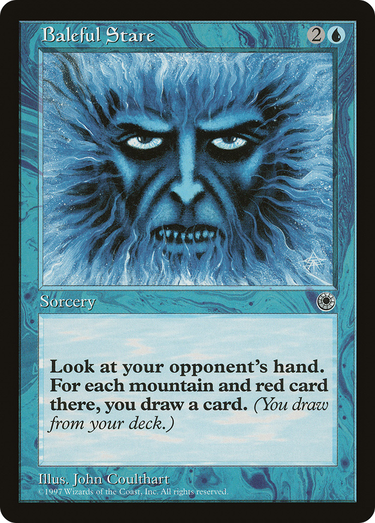 Baleful Stare (POR-042) - Portal - Premium MTG Single from Wizards of the Coast - Just $0.26! Shop now at Game Crave Tournament Store