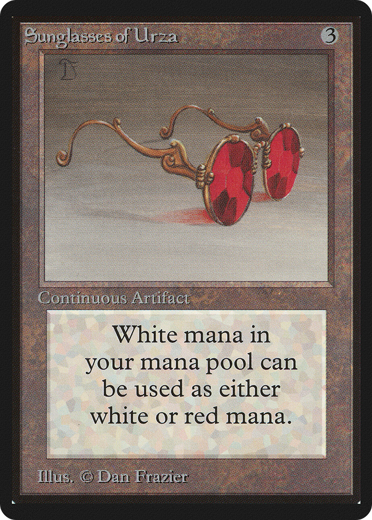 Sunglasses of Urza (LEB-272) - Limited Edition Beta - Premium MTG Single from Wizards of the Coast - Just $45.60! Shop now at Game Crave Tournament Store