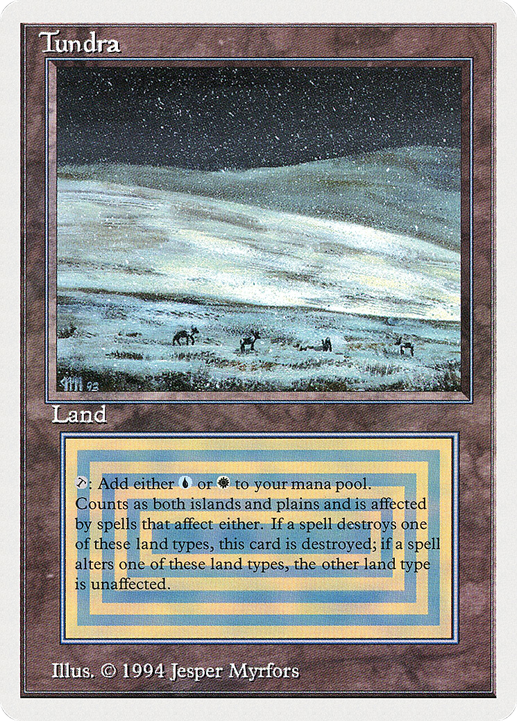 Tundra (SUM-289) - Summer Magic / Edgar - Premium MTG Single from Wizards of the Coast - Just $0.25! Shop now at Game Crave Tournament Store