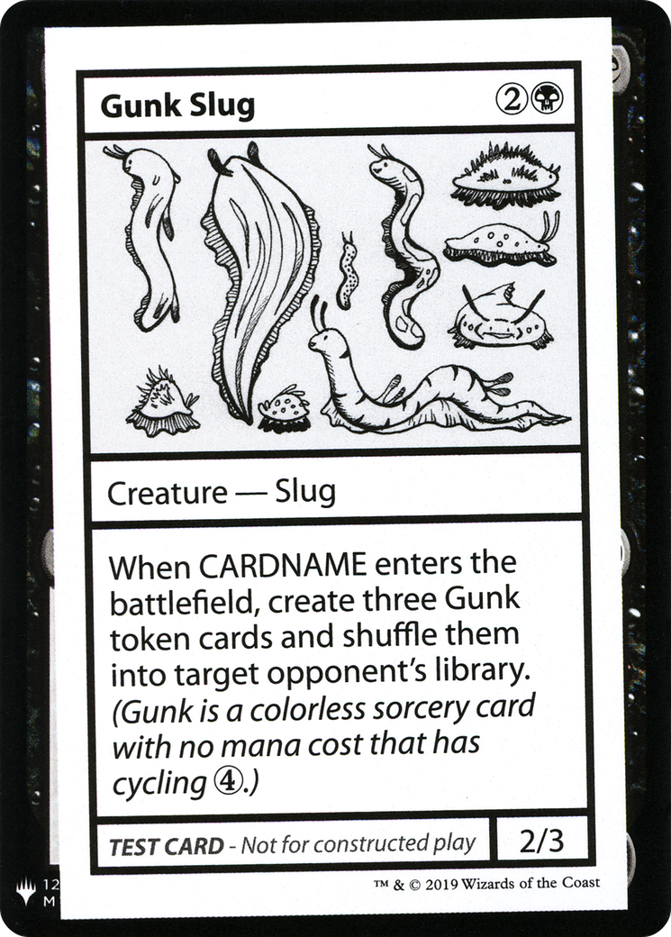 Gunk Slug (CMB1-043) - Mystery Booster Playtest Cards 2019 - Premium MTG Single from Wizards of the Coast - Just $0.42! Shop now at Game Crave Tournament Store