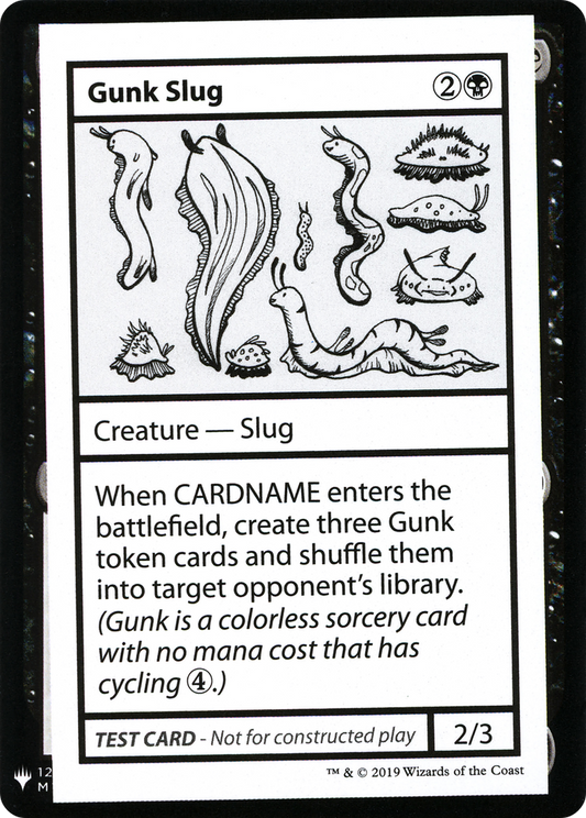 Gunk Slug (CMB1-043) - Mystery Booster Playtest Cards 2019 - Premium MTG Single from Wizards of the Coast - Just $0.42! Shop now at Game Crave Tournament Store