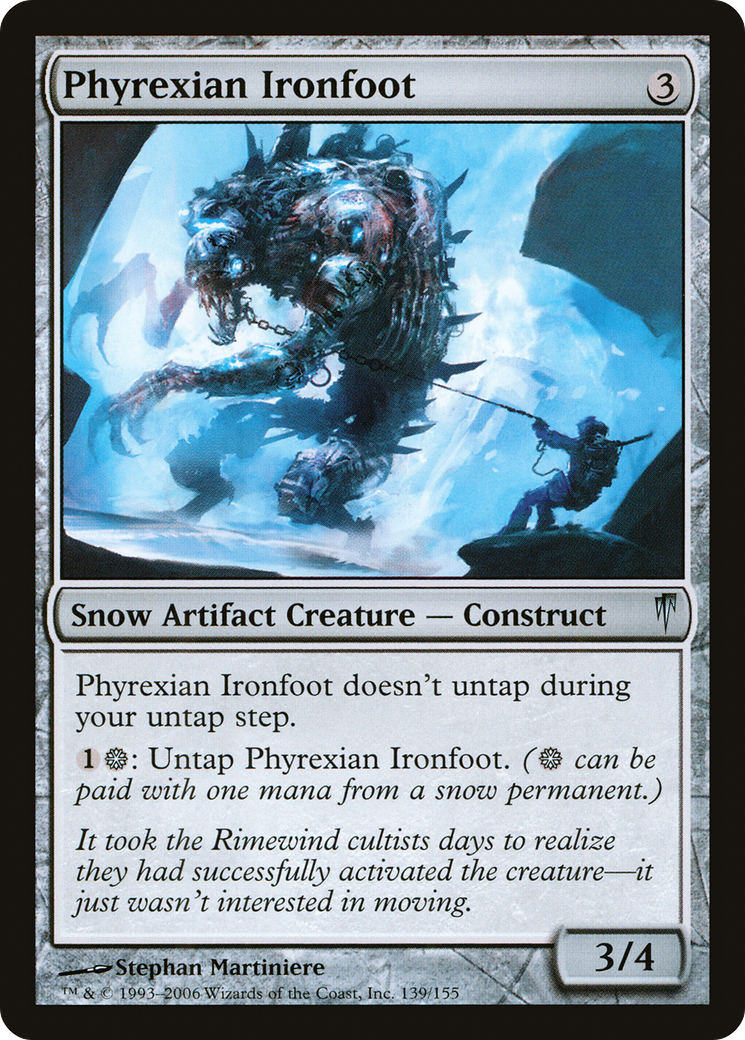 Phyrexian Ironfoot (CSP-139) - Coldsnap Foil - Premium MTG Single from Wizards of the Coast - Just $1.32! Shop now at Game Crave Tournament Store