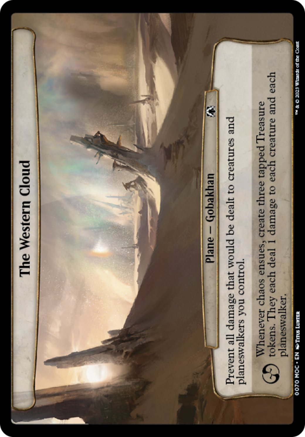 The Western Cloud (MOC-070) - March of the Machine Commander - Premium MTG Single from Wizards of the Coast - Just $0.17! Shop now at Game Crave Tournament Store