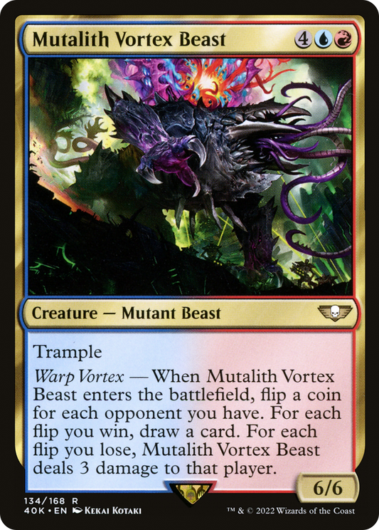 Mutalith Vortex Beast (40K-134) - Warhammer 40,000 Commander - Premium MTG Single from Wizards of the Coast - Just $0.29! Shop now at Game Crave Tournament Store