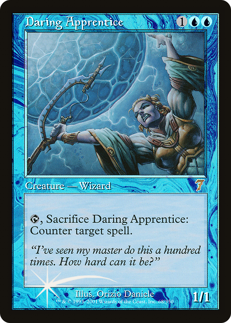 Daring Apprentice (7ED-68★) - Seventh Edition Foil - Premium MTG Single from Wizards of the Coast - Just $7.20! Shop now at Game Crave Tournament Store