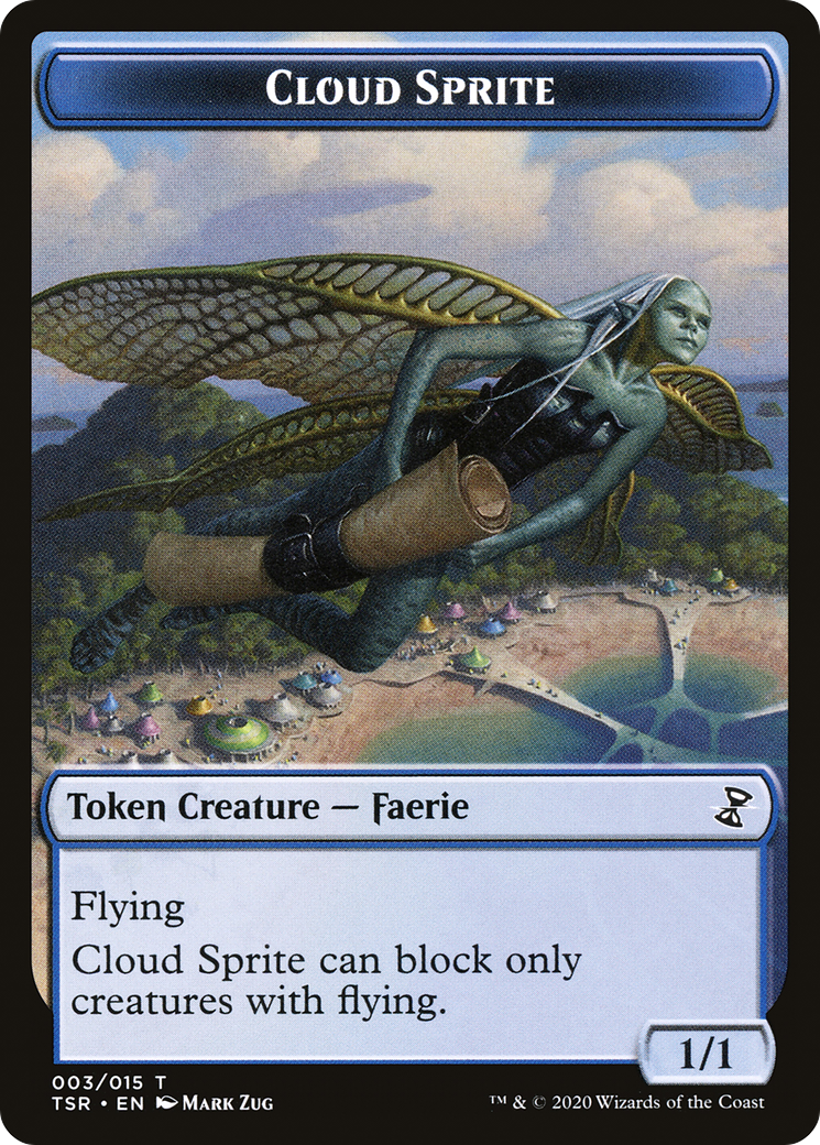 Cloud Sprite (TTSR-003) - Time Spiral Remastered Tokens - Premium MTG Single from Wizards of the Coast - Just $0! Shop now at Game Crave Tournament Store