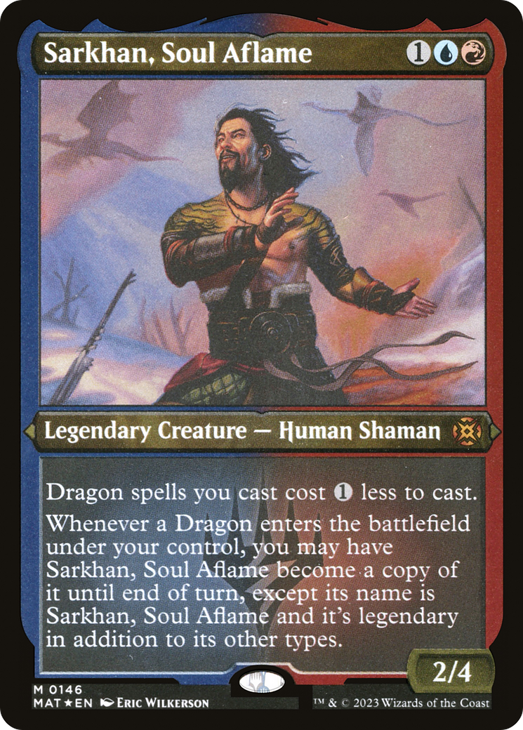 Sarkhan, Soul Aflame (MAT-146) - March of the Machine: The Aftermath Etched Foil - Premium MTG Single from Wizards of the Coast - Just $7.54! Shop now at Game Crave Tournament Store