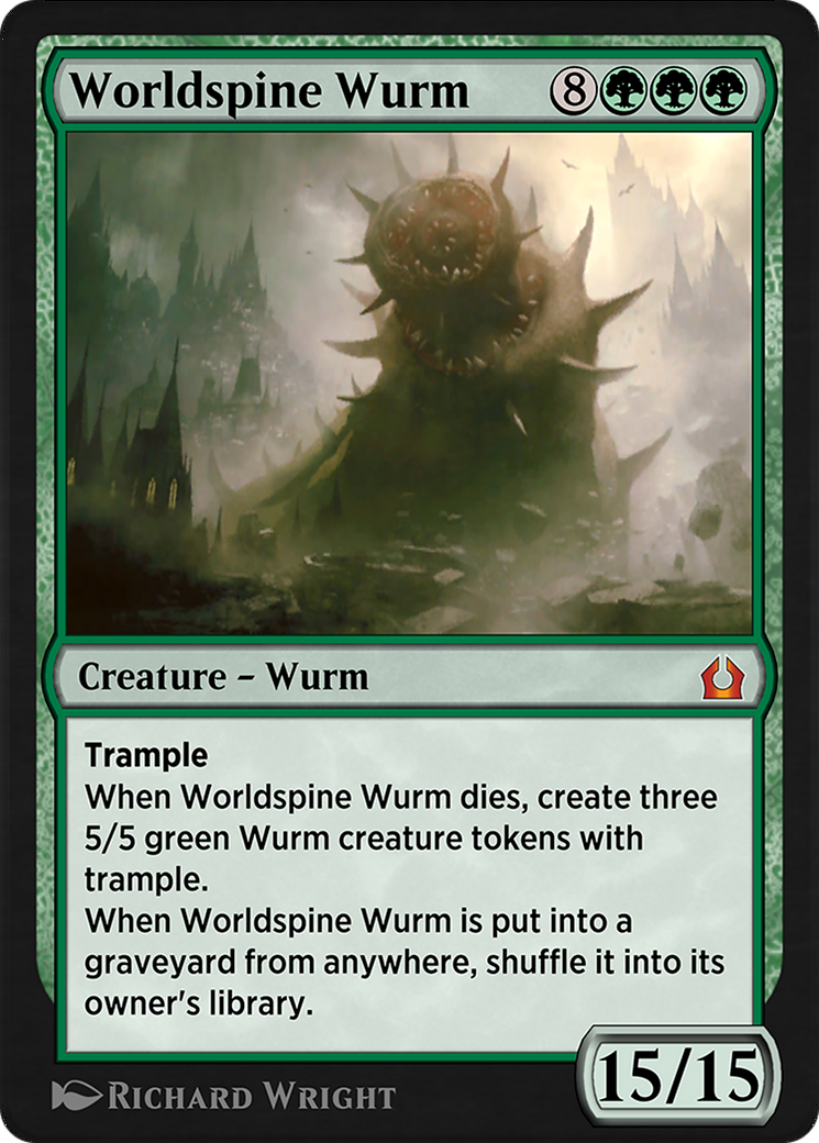 Worldspine Wurm (EA3-007) - Explorer Anthology 3 - Premium MTG Single from Wizards of the Coast - Just $0! Shop now at Game Crave Tournament Store