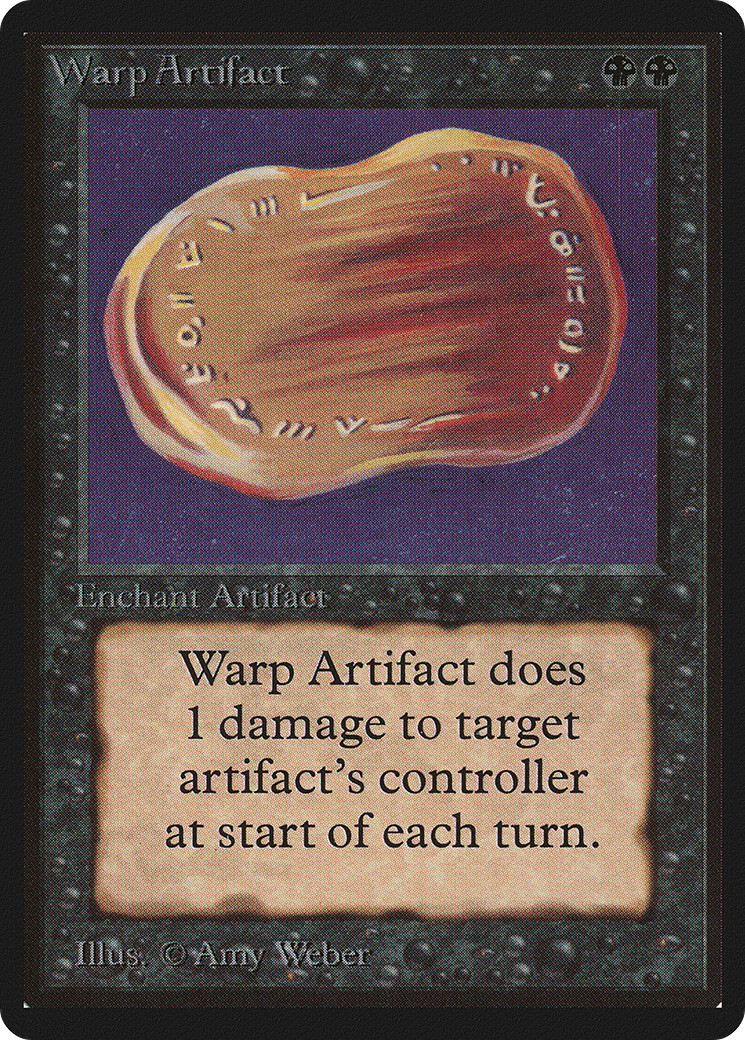 Warp Artifact (LEB-134) - Limited Edition Beta - Premium MTG Single from Wizards of the Coast - Just $10.66! Shop now at Game Crave Tournament Store