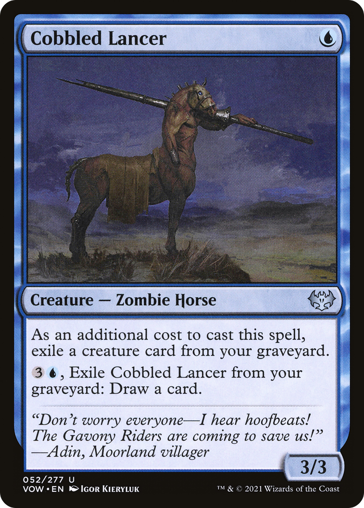 Cobbled Lancer (VOW-052) - Innistrad: Crimson Vow - Premium MTG Single from Wizards of the Coast - Just $0.25! Shop now at Game Crave Tournament Store