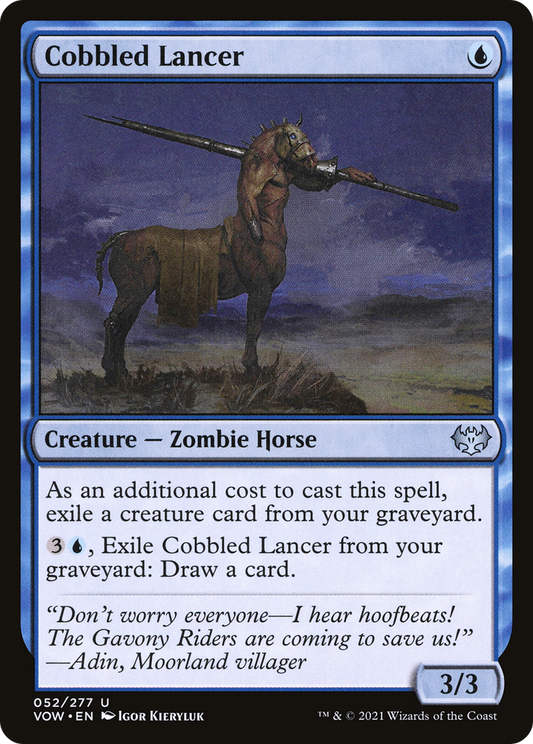 Cobbled Lancer (VOW-052) - Innistrad: Crimson Vow - Premium MTG Single from Wizards of the Coast - Just $0.25! Shop now at Game Crave Tournament Store