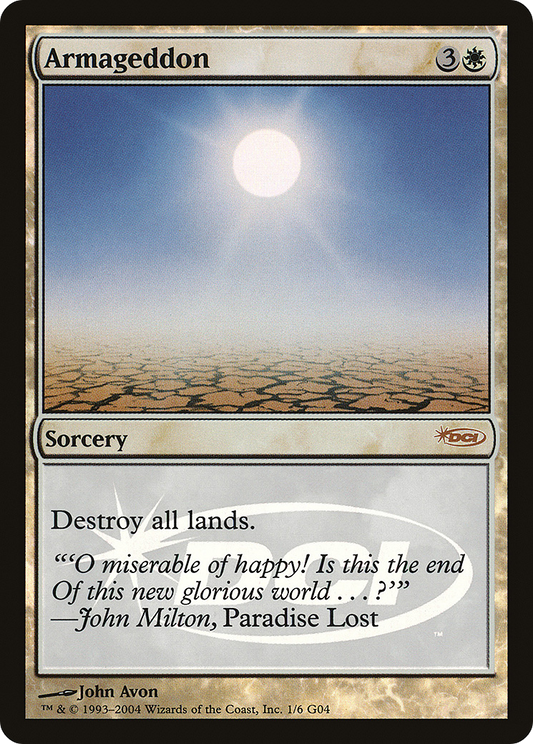 Armageddon (G04-001) - Judge Gift Cards 2004 Foil - Premium MTG Single from Wizards of the Coast - Just $14.44! Shop now at Game Crave Tournament Store