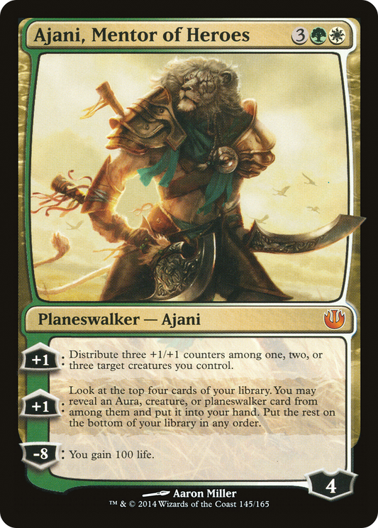 Ajani, Mentor of Heroes (JOU-145) - Journey into Nyx Foil - Premium MTG Single from Wizards of the Coast - Just $5.37! Shop now at Game Crave Tournament Store