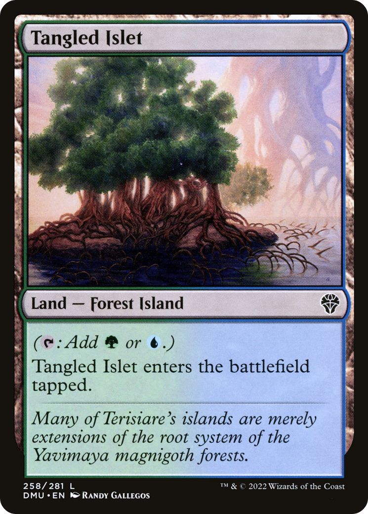 Tangled Islet (DMU-258) - Dominaria United - Premium MTG Single from Wizards of the Coast - Just $0.26! Shop now at Game Crave Tournament Store