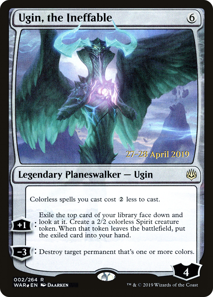 Ugin, the Ineffable (PWAR-02S) - War of the Spark Promos Foil - Premium MTG Single from Wizards of the Coast - Just $1.27! Shop now at Game Crave Tournament Store