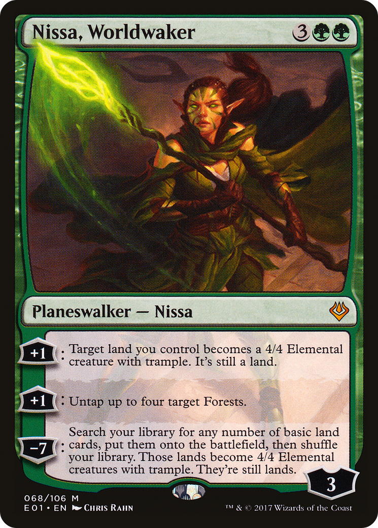 Nissa, Worldwaker (E01-068) - Archenemy: Nicol Bolas - Premium MTG Single from Wizards of the Coast - Just $0.90! Shop now at Game Crave Tournament Store