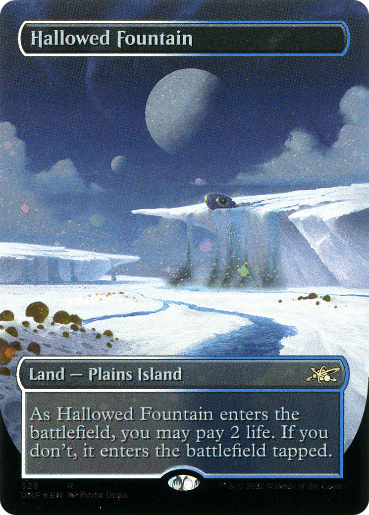 Hallowed Fountain (UNF-528) - Unfinity (Borderless) Foil - Premium MTG Single from Wizards of the Coast - Just $24.63! Shop now at Game Crave Tournament Store