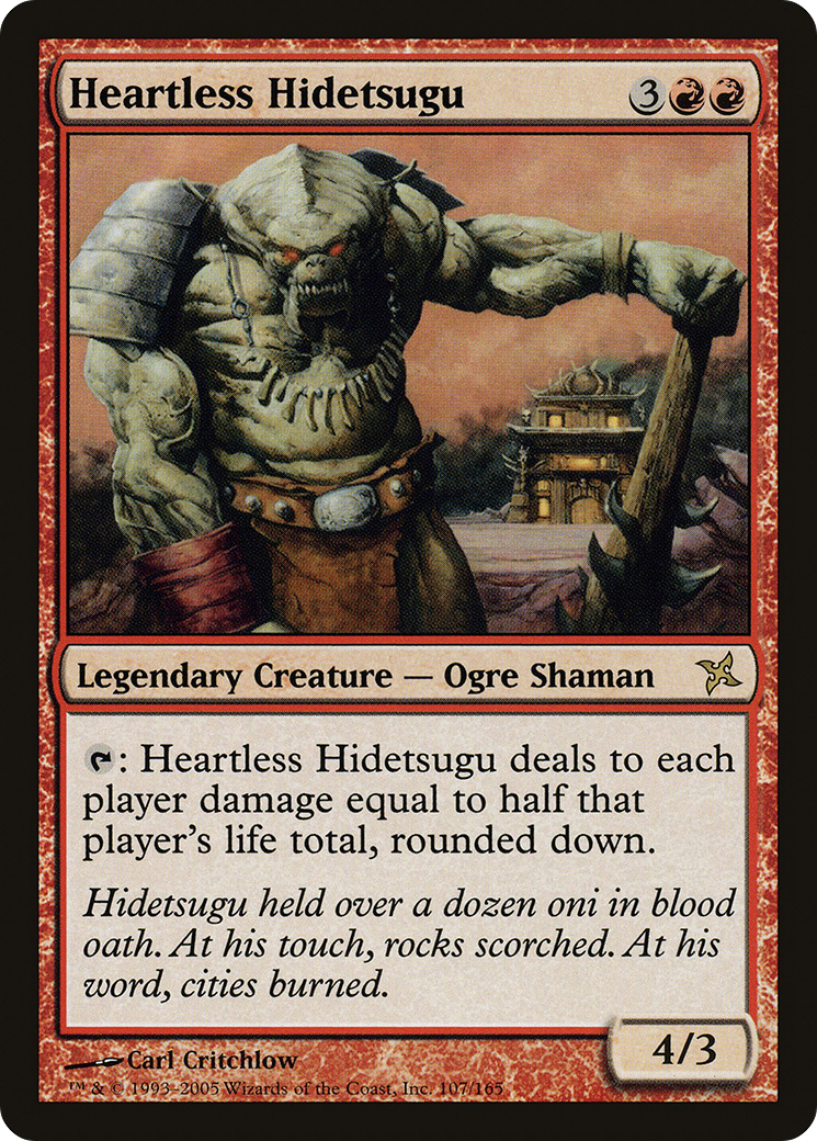 Heartless Hidetsugu (BOK-107) - Betrayers of Kamigawa - Premium MTG Single from Wizards of the Coast - Just $0.42! Shop now at Game Crave Tournament Store