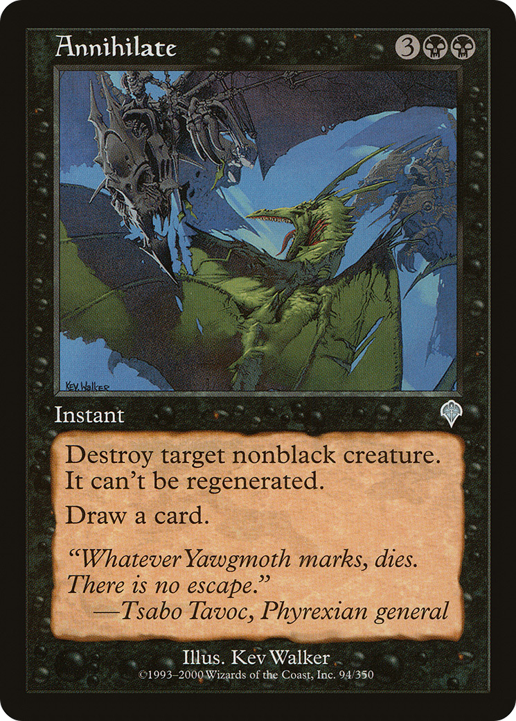 Annihilate (INV-094) - Invasion Foil - Premium MTG Single from Wizards of the Coast - Just $0.22! Shop now at Game Crave Tournament Store