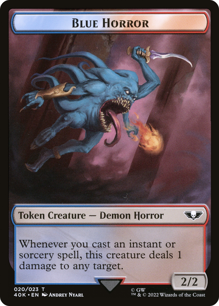 Blue Horror (T40K-020) - Warhammer 40,000 Tokens - Premium MTG Single from Wizards of the Coast - Just $0! Shop now at Game Crave Tournament Store