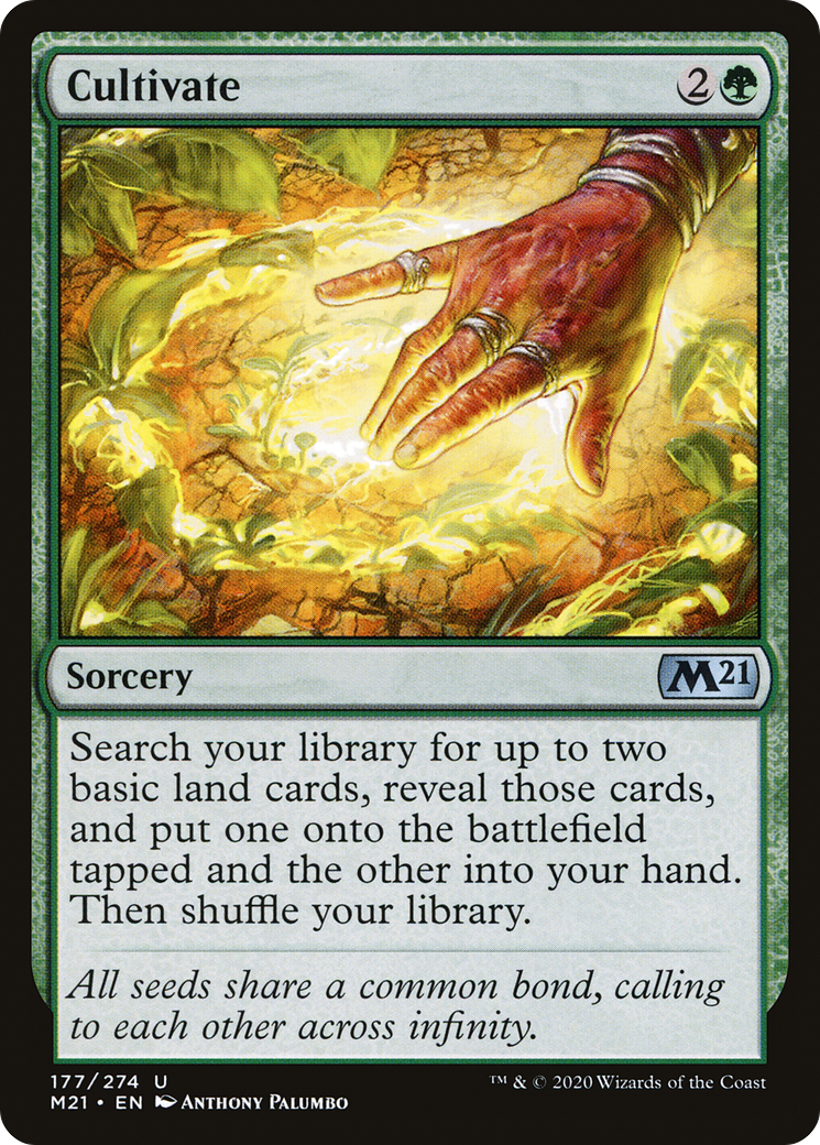 Cultivate (M21-177) - Core Set 2021 - Premium MTG Single from Wizards of the Coast - Just $0.13! Shop now at Game Crave Tournament Store