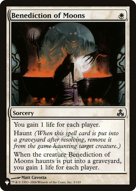 Benediction of Moons (PLIST-578) - The List - Premium MTG Single from Wizards of the Coast - Just $0.08! Shop now at Game Crave Tournament Store