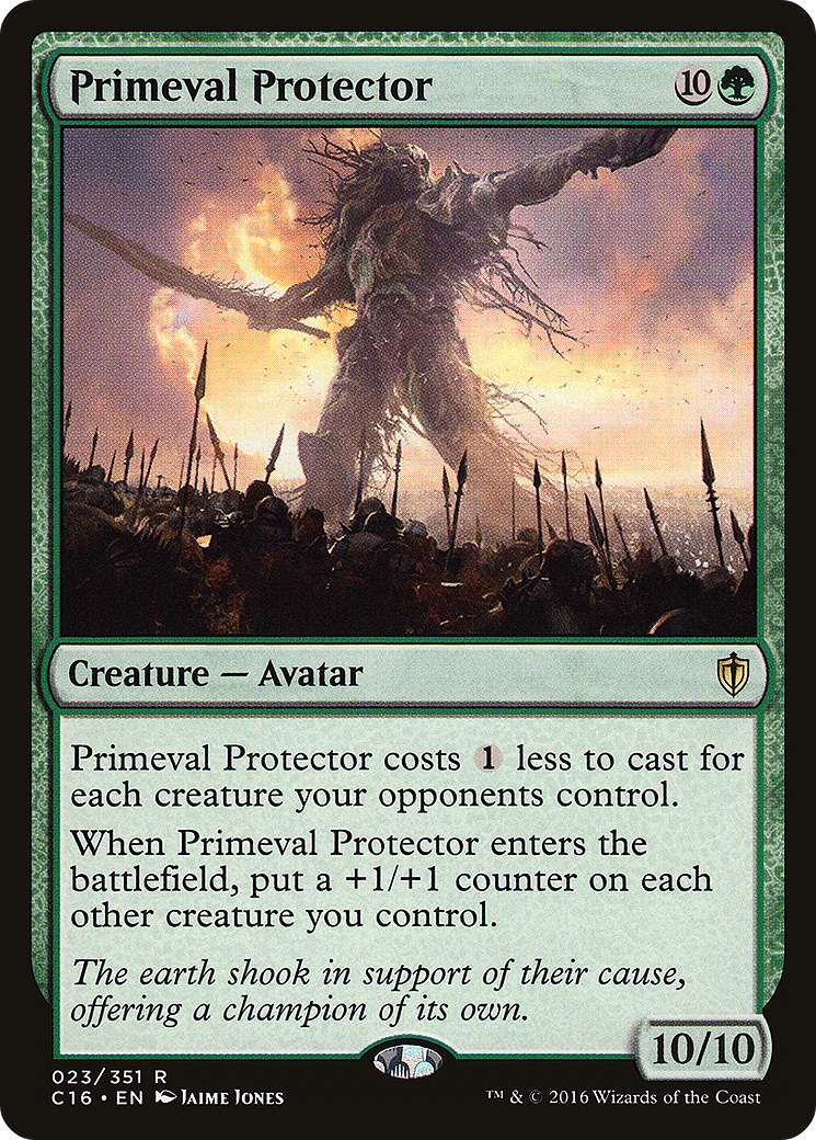 Primeval Protector (C16-023) - Commander 2016 - Premium MTG Single from Wizards of the Coast - Just $0.38! Shop now at Game Crave Tournament Store