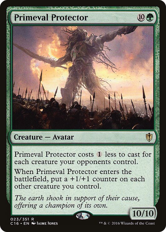 Primeval Protector (C16-023) - Commander 2016 - Premium MTG Single from Wizards of the Coast - Just $0.38! Shop now at Game Crave Tournament Store