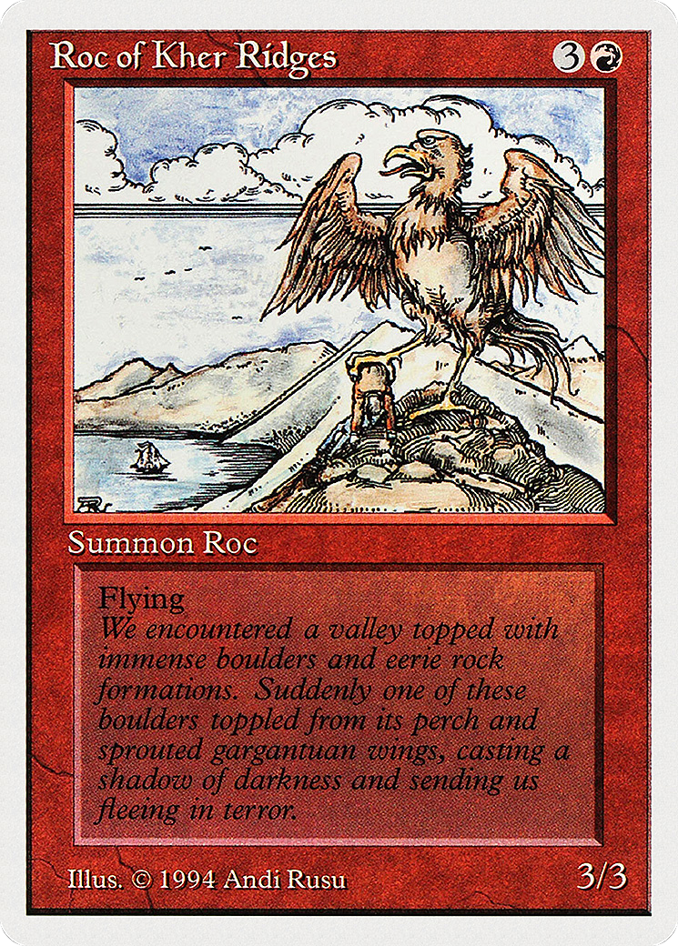 Roc of Kher Ridges (SUM-172) - Summer Magic / Edgar - Premium MTG Single from Wizards of the Coast - Just $0! Shop now at Game Crave Tournament Store