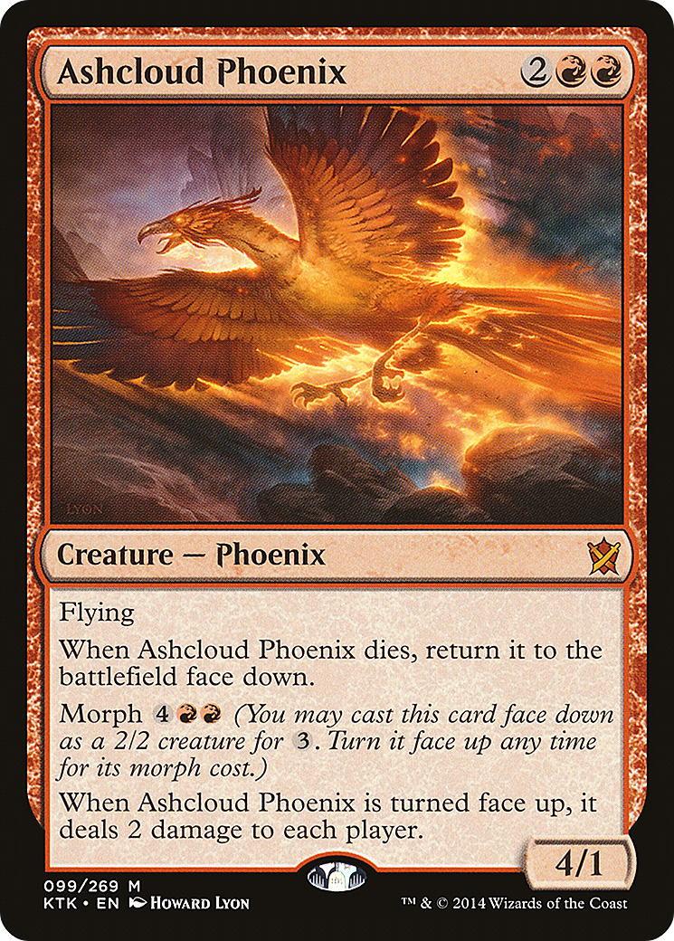 Ashcloud Phoenix (KTK-099) - Khans of Tarkir - Premium MTG Single from Wizards of the Coast - Just $0.09! Shop now at Game Crave Tournament Store