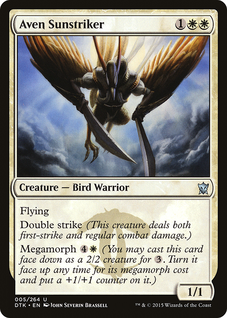 Aven Sunstriker (DTK-005) - Dragons of Tarkir - Premium MTG Single from Wizards of the Coast - Just $0.08! Shop now at Game Crave Tournament Store