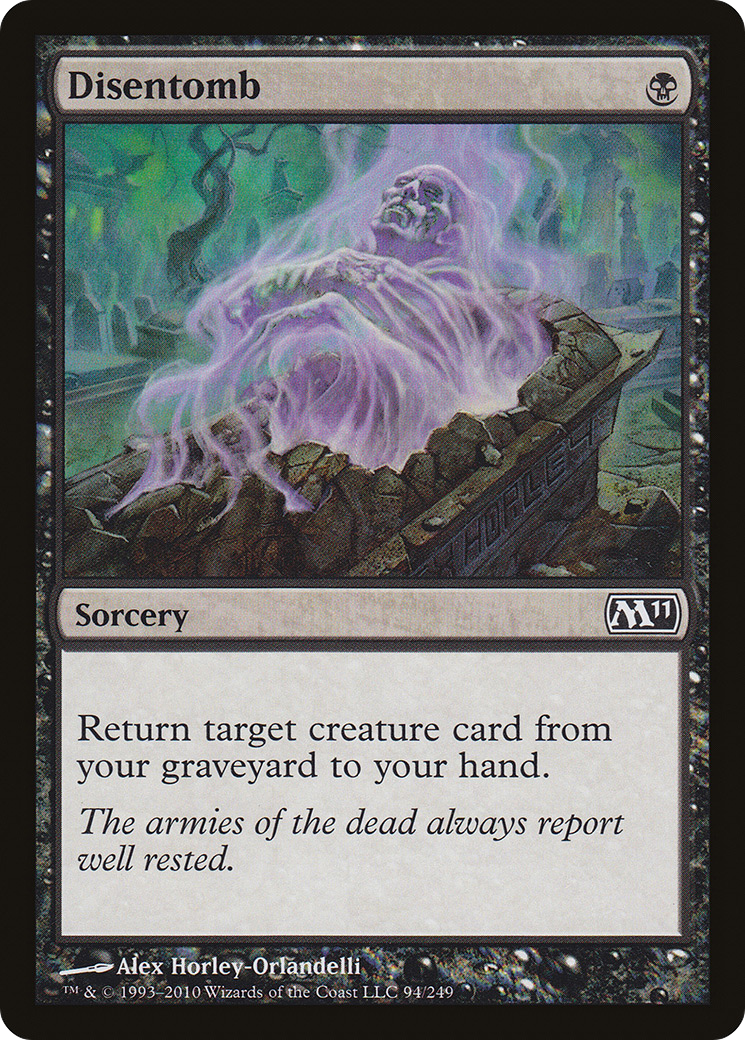 Disentomb (M11-094) - Magic 2011 - Premium MTG Single from Wizards of the Coast - Just $0.08! Shop now at Game Crave Tournament Store