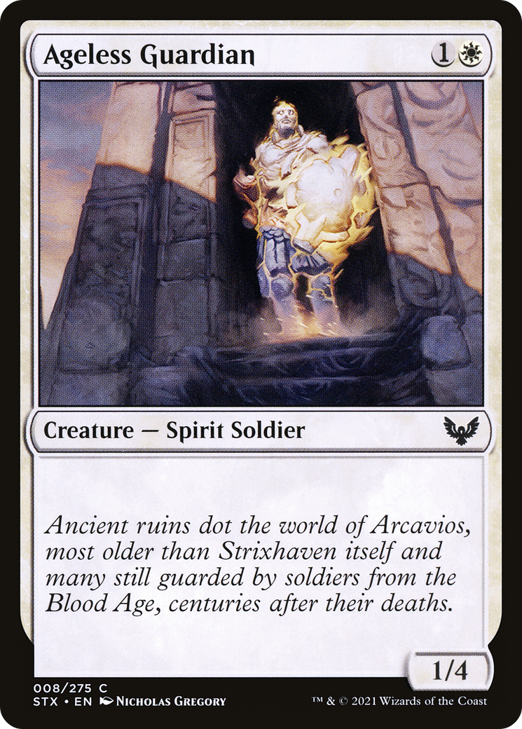 Ageless Guardian (STX-008) - Strixhaven: School of Mages - Premium MTG Single from Wizards of the Coast - Just $0.08! Shop now at Game Crave Tournament Store