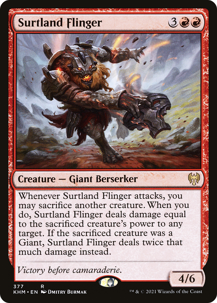 Surtland Flinger (KHM-377) - Kaldheim Foil - Premium MTG Single from Wizards of the Coast - Just $0.07! Shop now at Game Crave Tournament Store