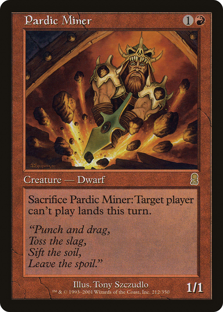Pardic Miner (ODY-212) - Odyssey Foil - Premium MTG Single from Wizards of the Coast - Just $1.10! Shop now at Game Crave Tournament Store