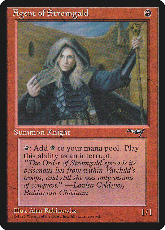 Agent of Stromgald (ALL-64A) - Alliances - Premium MTG Single from Wizards of the Coast - Just $0.08! Shop now at Game Crave Tournament Store