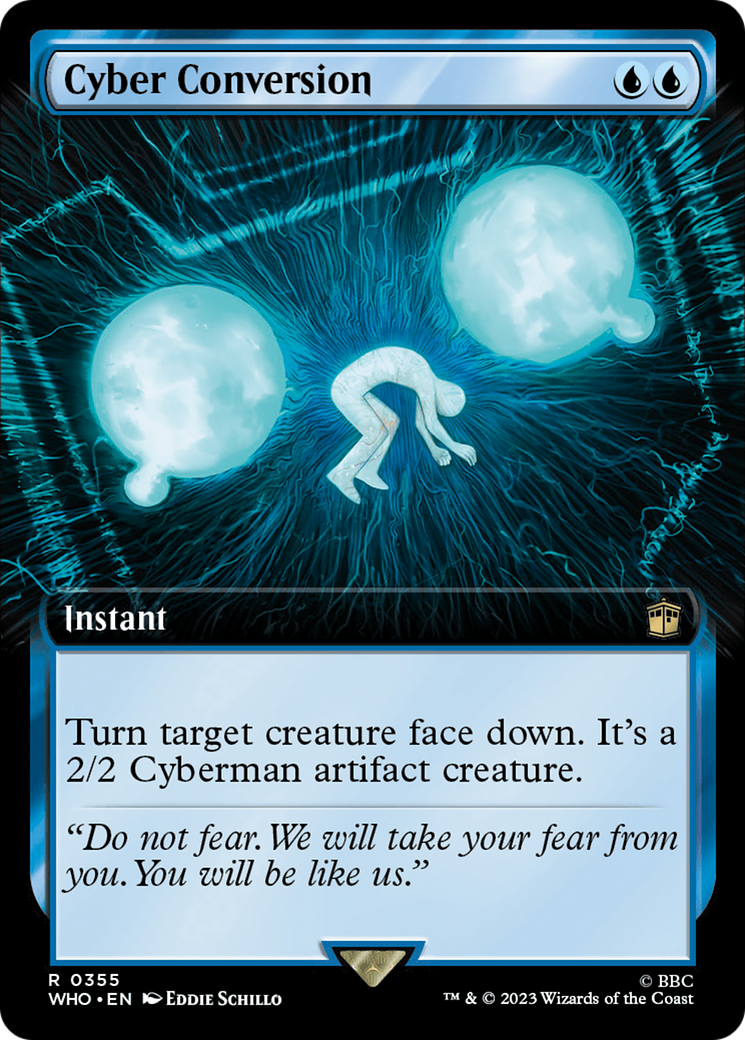 Cyber Conversion (WHO-355) - Doctor Who: (Extended Art) Foil - Premium MTG Single from Wizards of the Coast - Just $2.86! Shop now at Game Crave Tournament Store