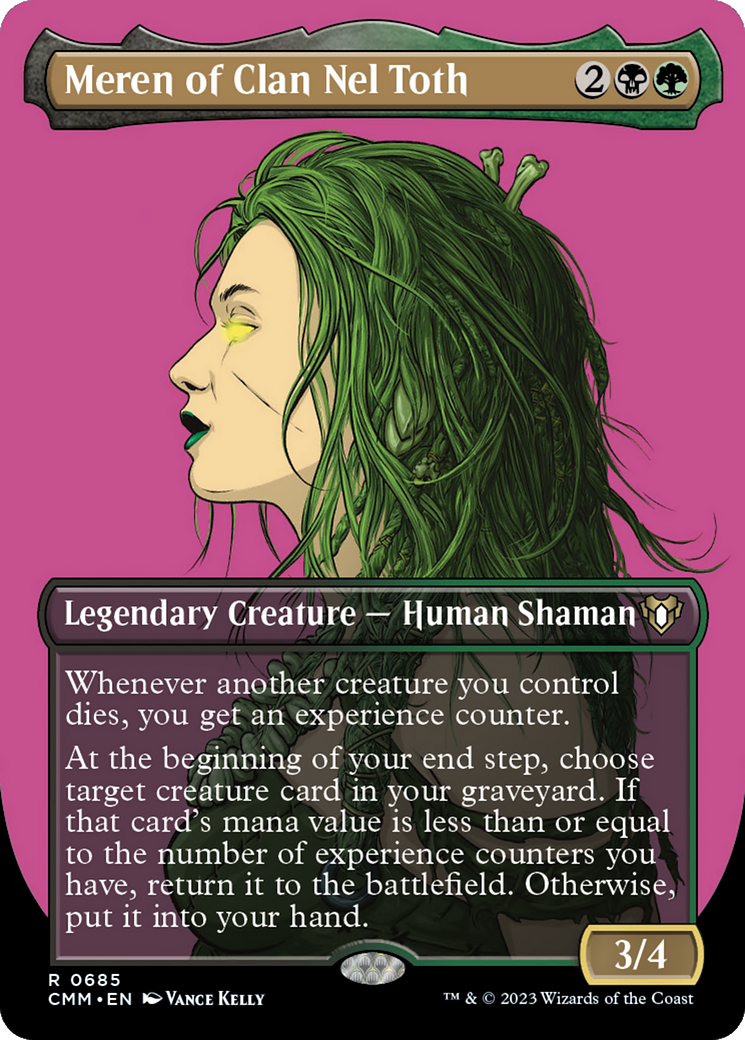 Meren of Clan Nel Toth (CMM-685) - Commander Masters (Borderless) - Premium MTG Single from Wizards of the Coast - Just $0.74! Shop now at Game Crave Tournament Store