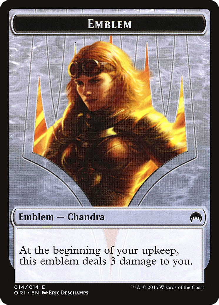 Chandra, Roaring Flame Emblem (TORI-014) - Magic Origins Tokens - Premium MTG Single from Wizards of the Coast - Just $0.23! Shop now at Game Crave Tournament Store