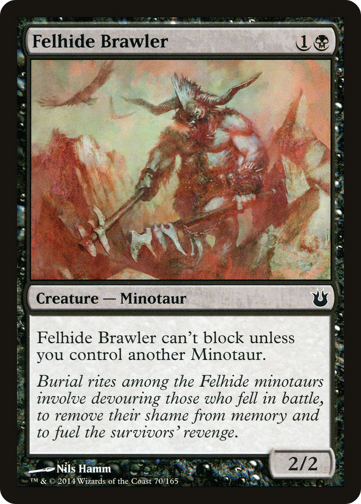 Felhide Brawler (BNG-070) - Born of the Gods - Premium MTG Single from Wizards of the Coast - Just $0.08! Shop now at Game Crave Tournament Store