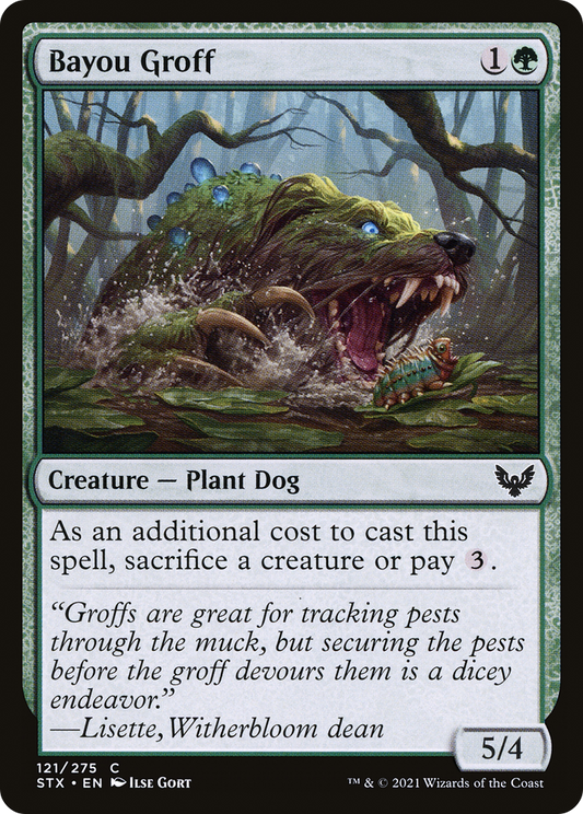 Bayou Groff (STX-121) - Strixhaven: School of Mages - Premium MTG Single from Wizards of the Coast - Just $0.08! Shop now at Game Crave Tournament Store