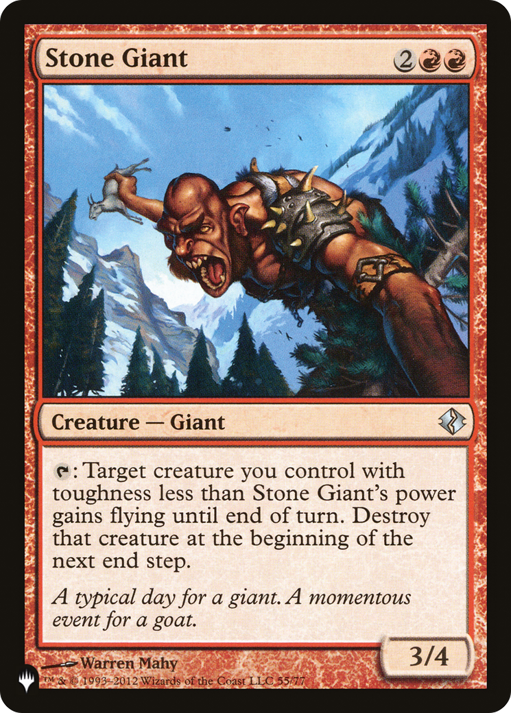 Stone Giant (PLIST-482) - The List - Premium MTG Single from Wizards of the Coast - Just $0.25! Shop now at Game Crave Tournament Store