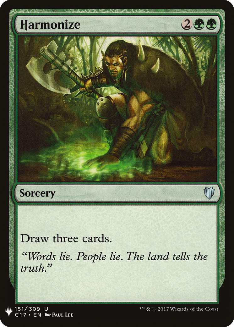 Harmonize (MB1-1234) - Mystery Booster - Premium MTG Single from Wizards of the Coast - Just $0.26! Shop now at Game Crave Tournament Store