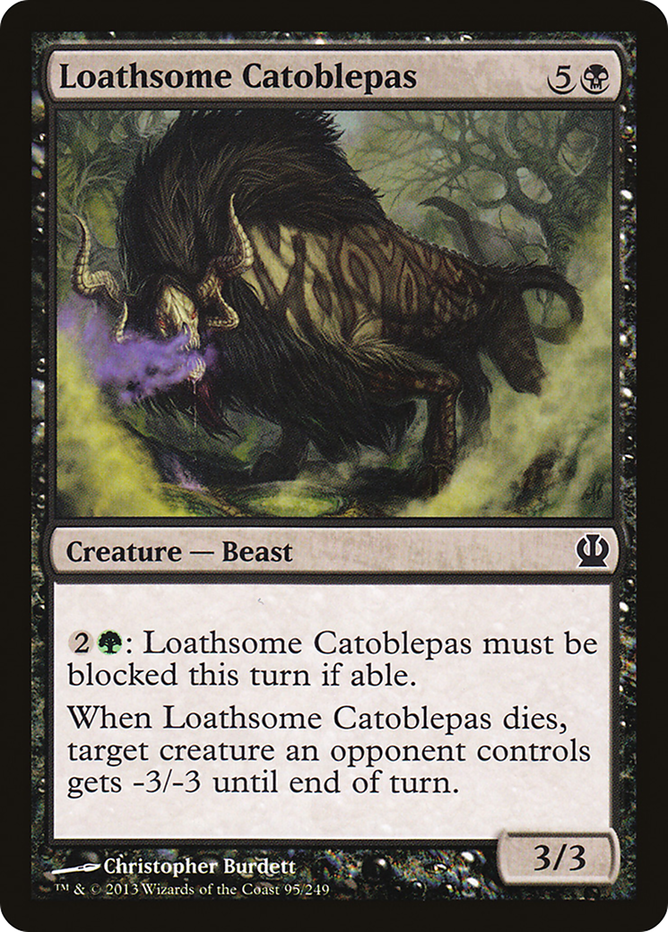 Loathsome Catoblepas (THS-095) - Theros Foil - Premium MTG Single from Wizards of the Coast - Just $0.08! Shop now at Game Crave Tournament Store