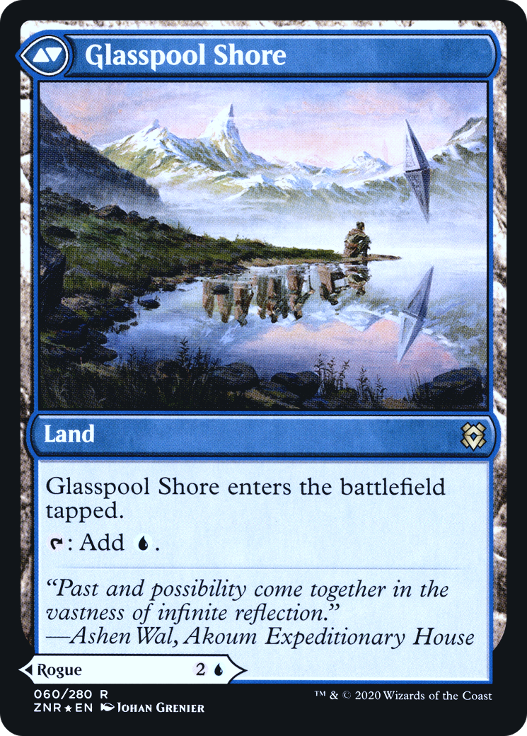 Glasspool Mimic // Glasspool Shore (PZNR-60S) - Zendikar Rising Promos Foil - Premium MTG Single from Wizards of the Coast - Just $1.43! Shop now at Game Crave Tournament Store