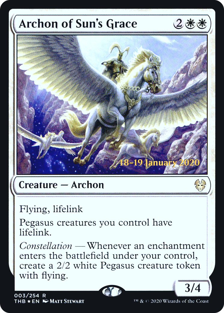Archon of Sun's Grace (PTHB-03S) - Theros Beyond Death Promos Foil - Premium MTG Single from Wizards of the Coast - Just $2.23! Shop now at Game Crave Tournament Store