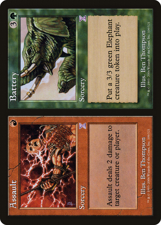 Assault // Battery (TSB-106) - Time Spiral Timeshifted Foil - Premium MTG Single from Wizards of the Coast - Just $0.23! Shop now at Game Crave Tournament Store