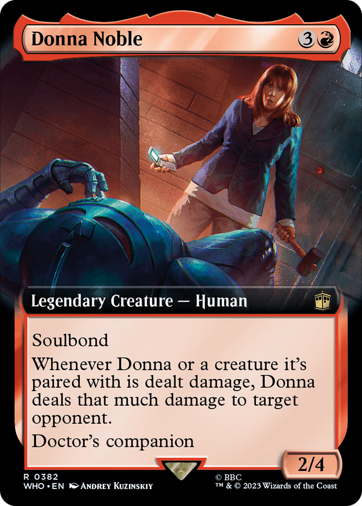 Donna Noble (WHO-382) - Doctor Who: (Extended Art) Foil - Premium MTG Single from Wizards of the Coast - Just $0.20! Shop now at Game Crave Tournament Store