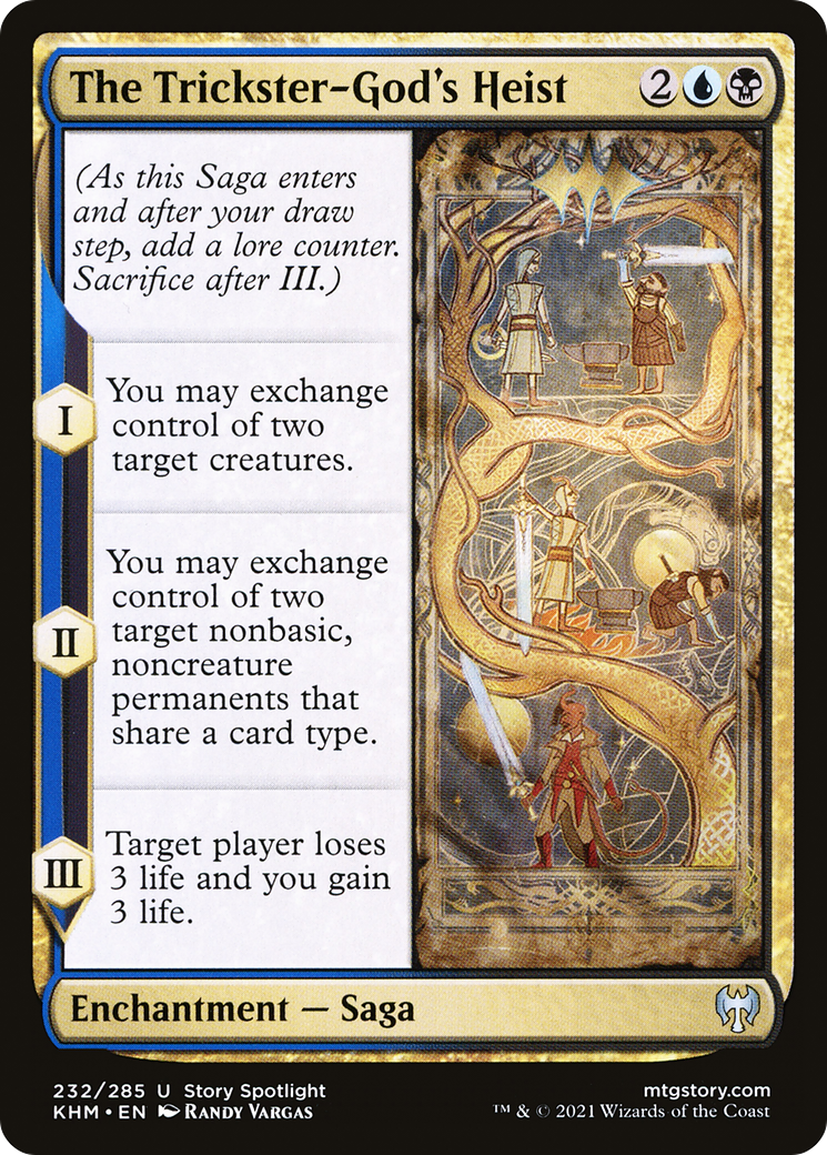 The Trickster-God's Heist (KHM-232) - Kaldheim - Premium MTG Single from Wizards of the Coast - Just $0.08! Shop now at Game Crave Tournament Store